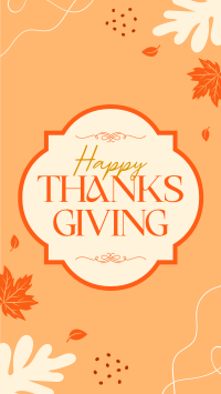 Thanksgiving Generic Greetings Instagram Story Design