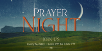 Prayer Night  Twitter Post Image Preview