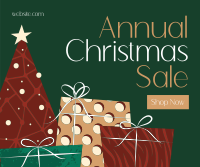 Annual Christmas Sale Facebook Post Design