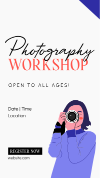 Photography Workshop for All Facebook Story Design