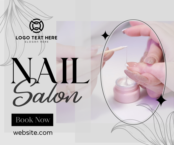 Beauty Nail Salon Facebook Post Design