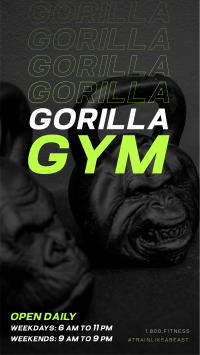 Gorilla Gym Facebook Story Design
