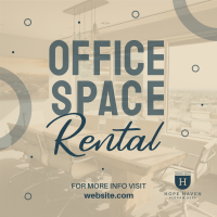 Office Space Rental Instagram Post Design