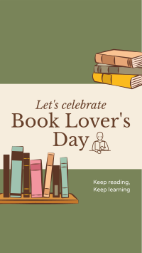 Book Lovers Celebration Facebook Story Design