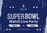 Football Watch Party Postcard Image Preview