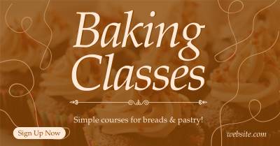 Baking Classes Facebook ad Image Preview