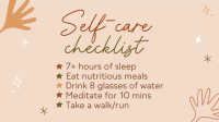 Self care checklist Video Image Preview