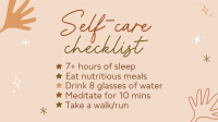 Self care checklist Video Preview