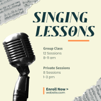 Singing Lessons Instagram post Image Preview