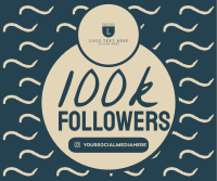 100k Followers Facebook post Image Preview