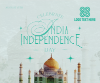 India Independence Taj Mahal Facebook post Image Preview
