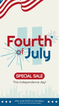 Fourth of July Promo TikTok video Image Preview