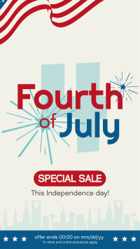 Fourth of July Promo TikTok Video Image Preview