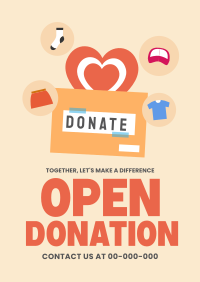 Charity Donation Poster Design
