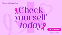 Cancer Prevention Check Facebook Event Cover Design