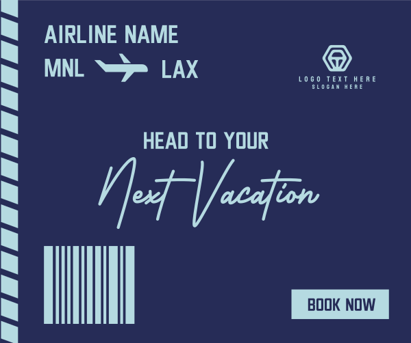 Travel Boarding Pass Facebook Post Design Image Preview