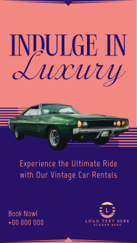 Luxury Vintage Car Instagram Reel Preview