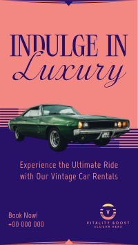 Luxury Vintage Car Instagram reel Image Preview