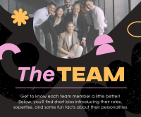 Get to Know the Team Facebook Post Design