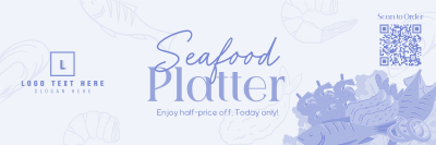 Seafood Platter Sale Twitter header (cover) Image Preview