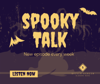 Spooky Talk Facebook Post Design
