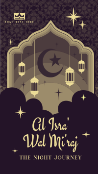 Al Isra wal Mi'raj Greeting YouTube Short Design