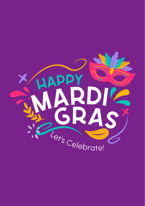 Mardi Gras Mask Flyer Image Preview