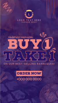 Buy 1 Take 1 Barbeque Instagram Story Design