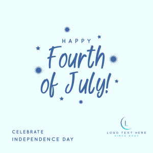 Sparkling Fourth of July Instagram post Image Preview