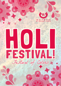 Mandala Holi Festival of Colors Poster Design