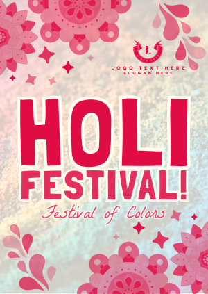 Mandala Holi Festival of Colors Poster Image Preview