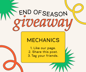 End Of Season Giveaway Facebook post Image Preview