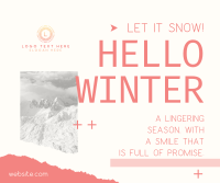 Hello Winter Facebook post Image Preview