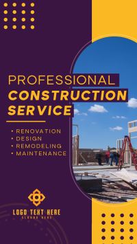 Modern Construction Service Instagram story Image Preview