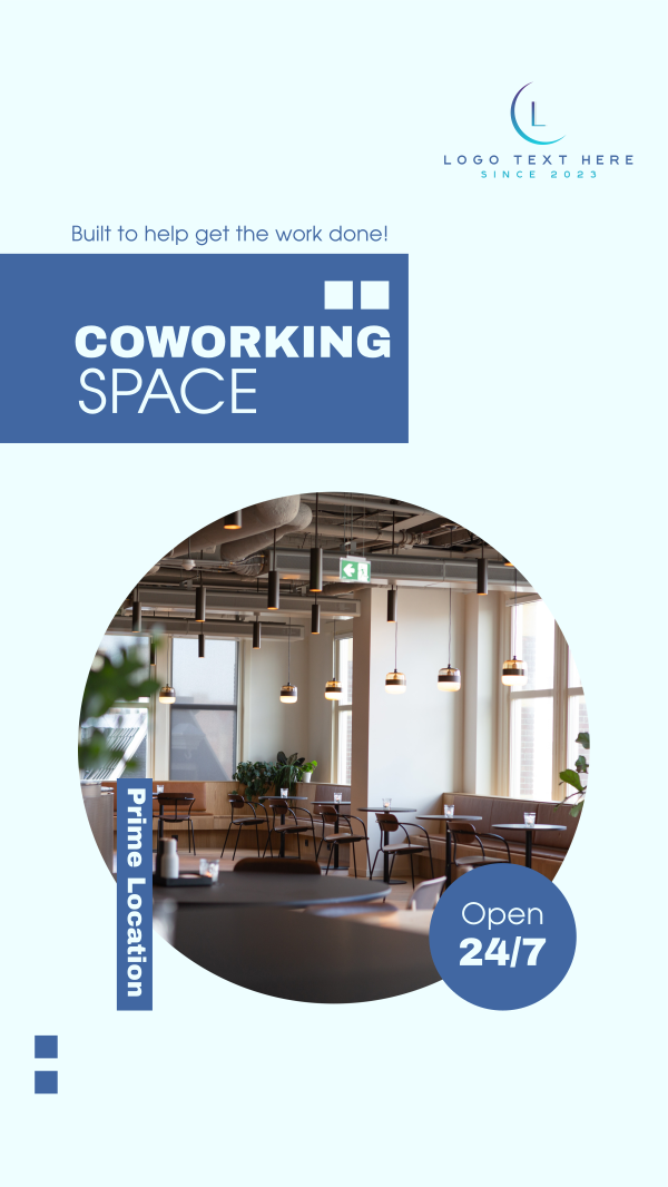 Co Working Space Facebook Story Design