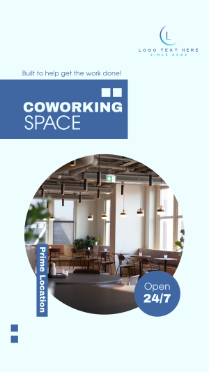 Co Working Space Facebook story Image Preview