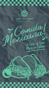 Comida Mexicana TikTok Video Design