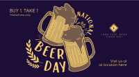 Beer Day Celebration Facebook Event Cover Design