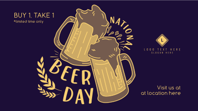 Beer Day Celebration Facebook event cover Image Preview