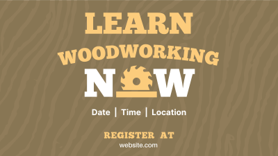 Woodworking Course Facebook event cover Image Preview