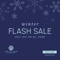 Winter Flash Sale Instagram Post Design