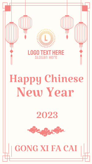 Chinese New Year Lanterns Instagram story Image Preview