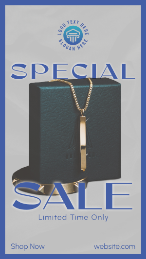 Jewelry Editorial Sale Facebook story Image Preview