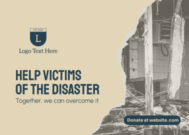 Disaster Relief Postcard