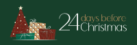 Elegant Christmas Countdown Twitter header (cover) Image Preview
