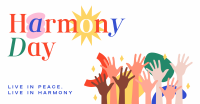 Simple Harmony Day Facebook Ad Design