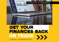 Expert Financial Service Postcard Image Preview