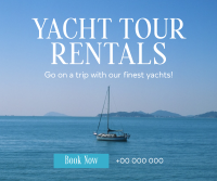 Relaxing Yacht Rentals Facebook Post Design