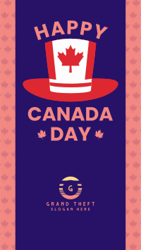 Canada  Hat Facebook Story Design