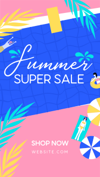 Summer Super Sale Facebook Story Design